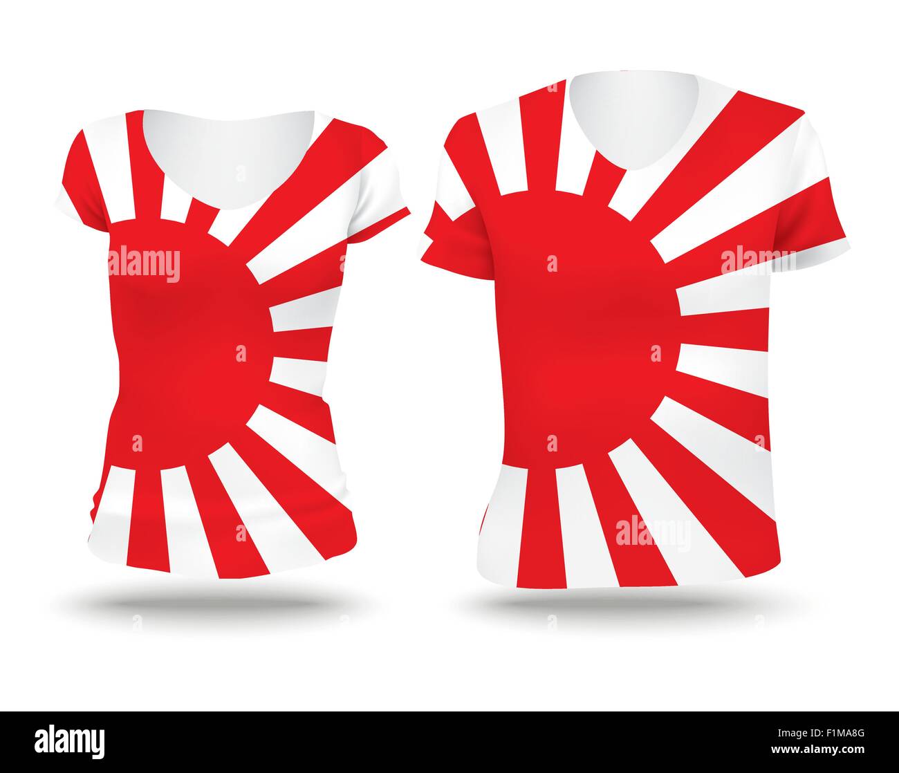 Drapeau de la marine japonaise shirt - vector illustration Illustration de Vecteur