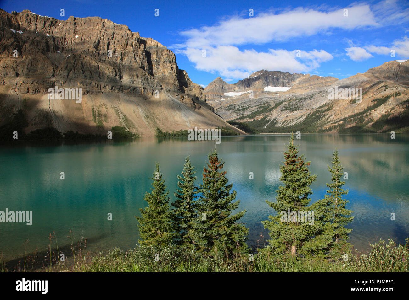 Le Canada, l'Alberta, parc national de Banff, le lac Bow, Banque D'Images