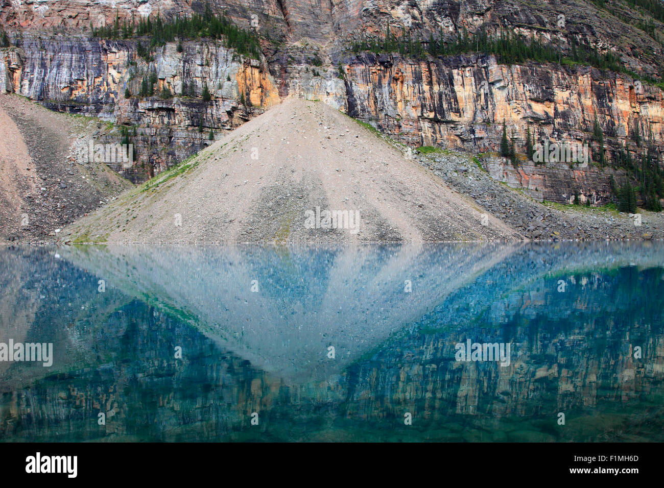 Le Canada, l'Alberta, parc national de Banff, lac Moraine, moraine, Banque D'Images