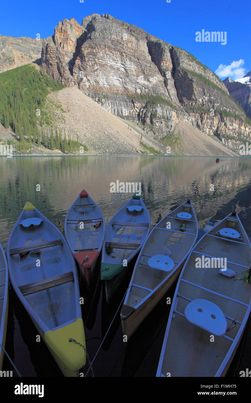 Le Canada, l'Alberta, parc national de Banff, lac Moraine, Banque D'Images