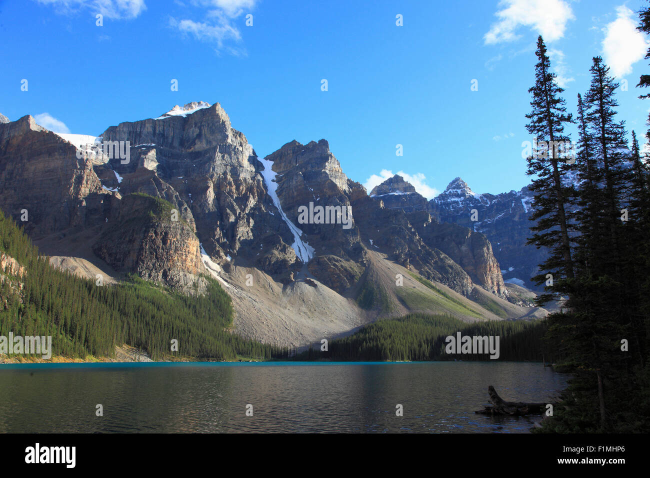 Le Canada, l'Alberta, parc national de Banff, lac Moraine, Banque D'Images