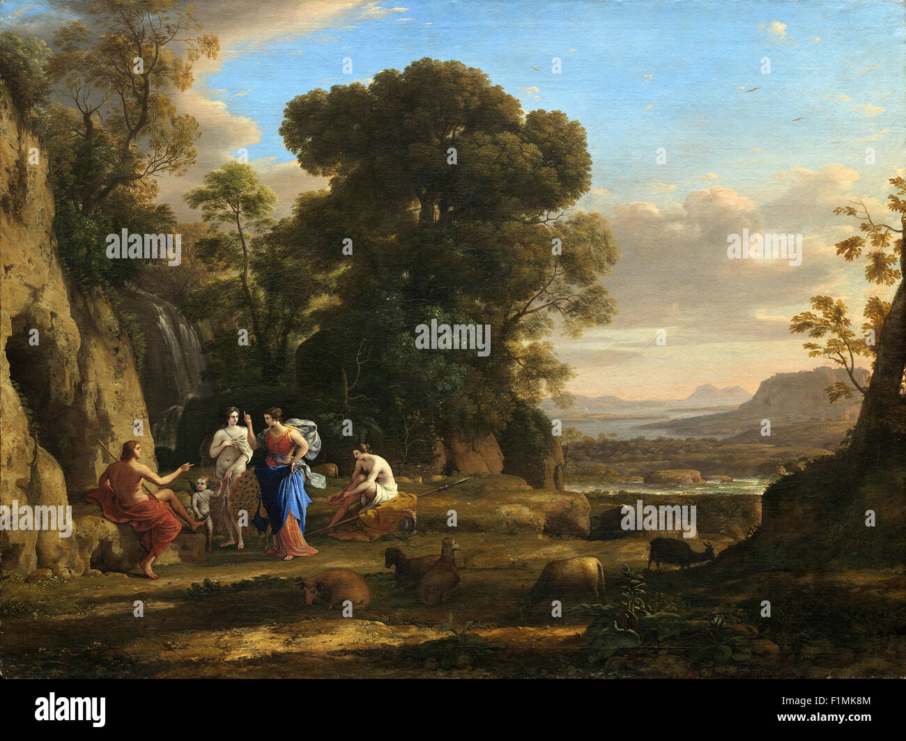 Claude Lorrain (Claude Gellée) - Le jugement de Paris Banque D'Images
