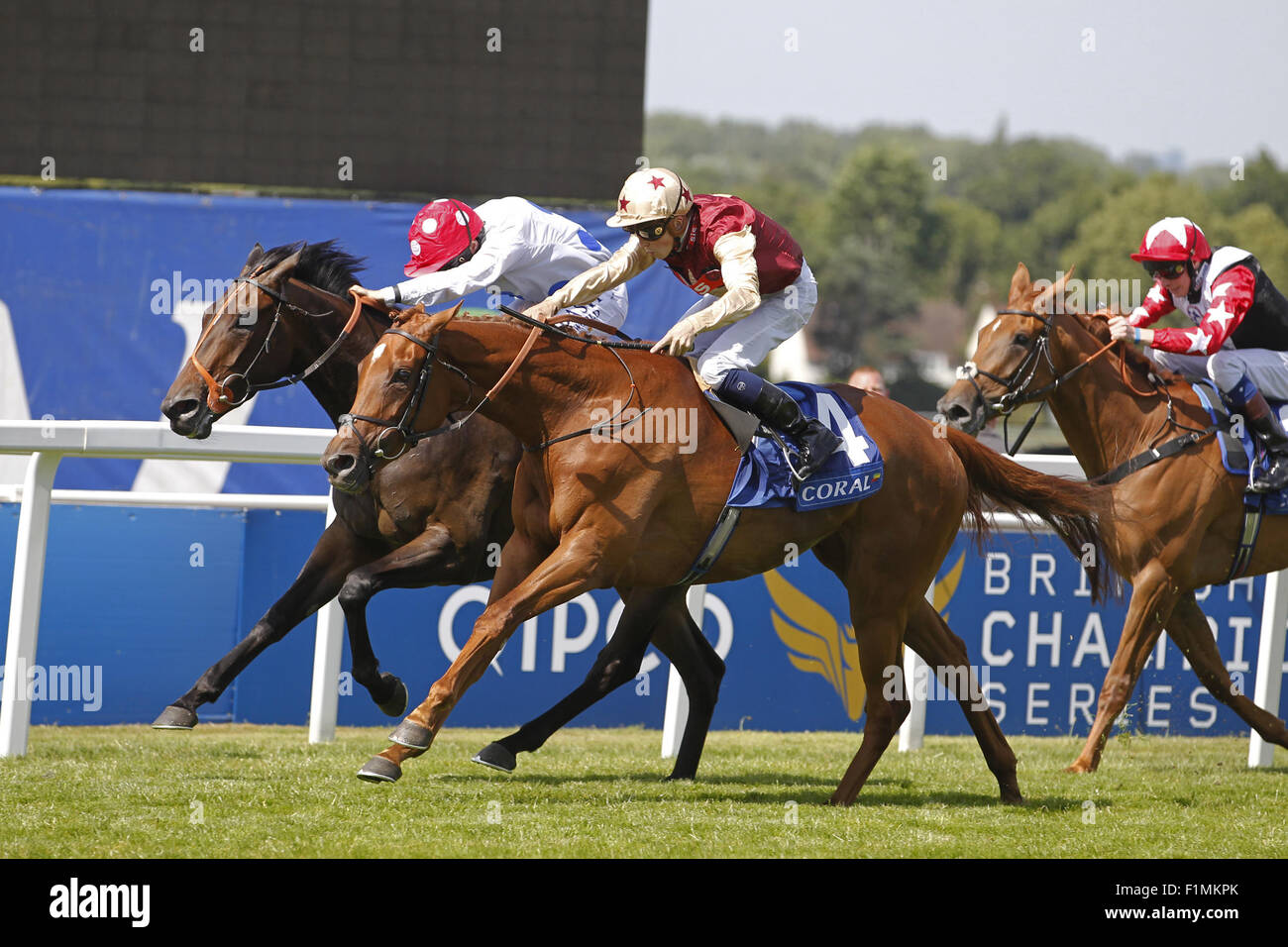 Coral-Eclipse à jour Hippodrome Sandown Park comprend : Blonde Moi, David Probert Où : Esher, Royaume-Uni Quand : 04 Oct 2015 Banque D'Images