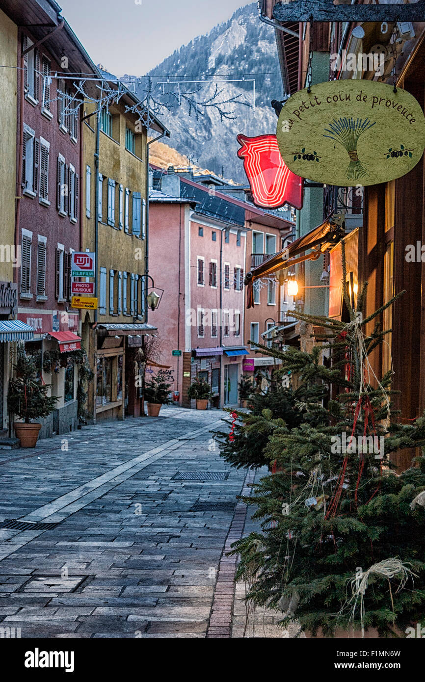 Bourg-Saint-Maurice, vallée de la Tarentaise, Rhône-Alpes, France Banque D'Images