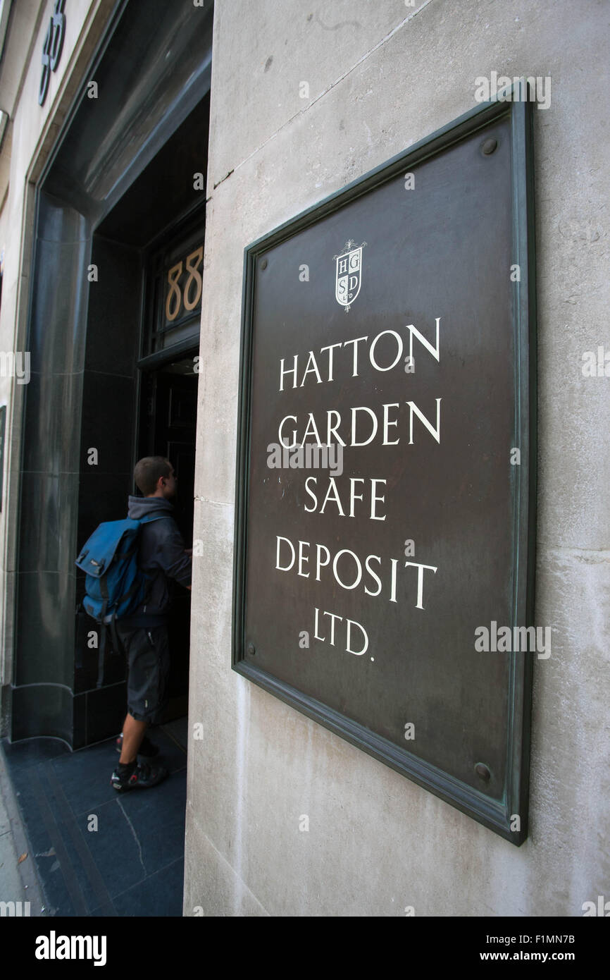 Hatton Garden Coffre-Ltd, London, EC1 Banque D'Images