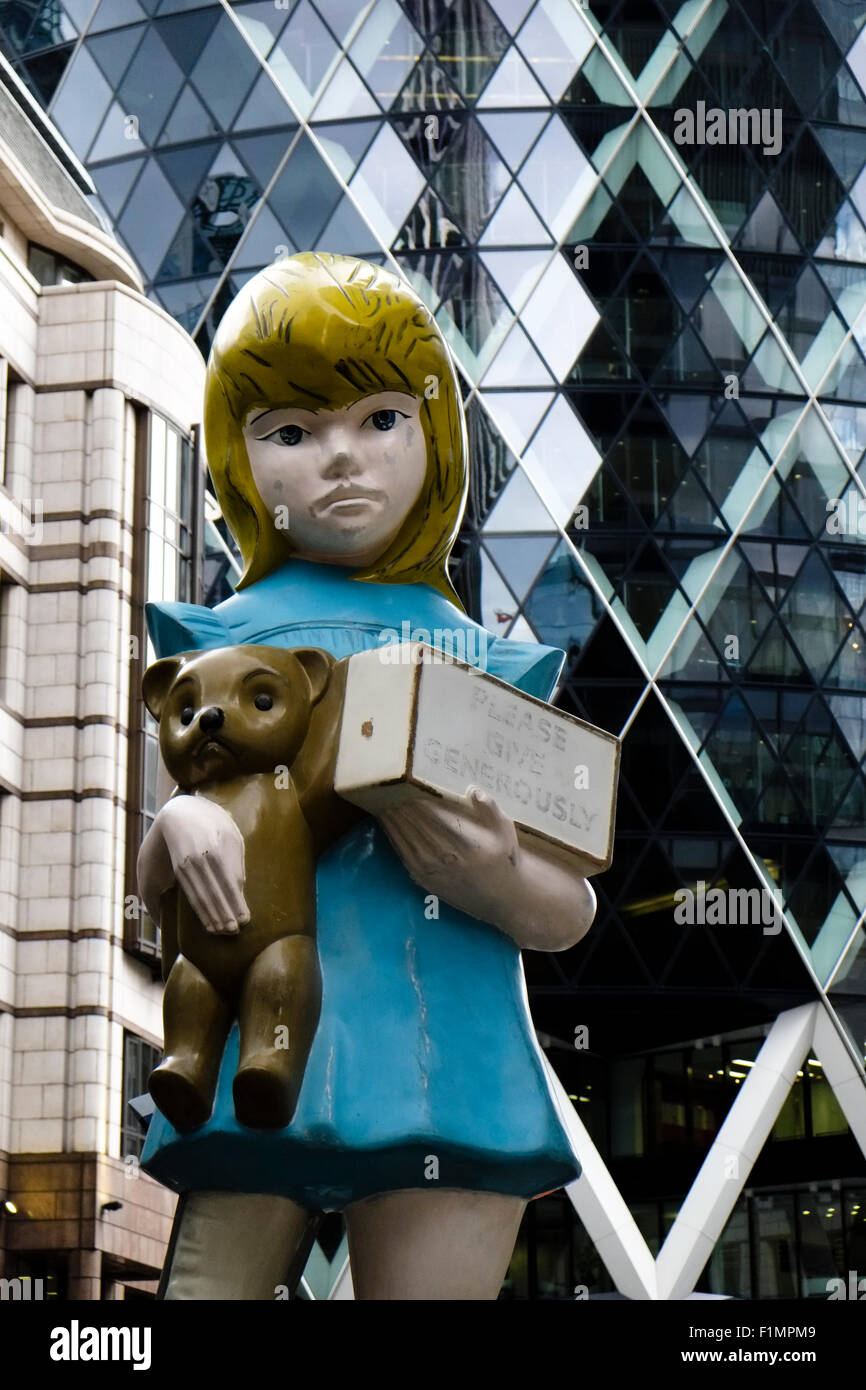 La charité par Damien Hirst Banque D'Images