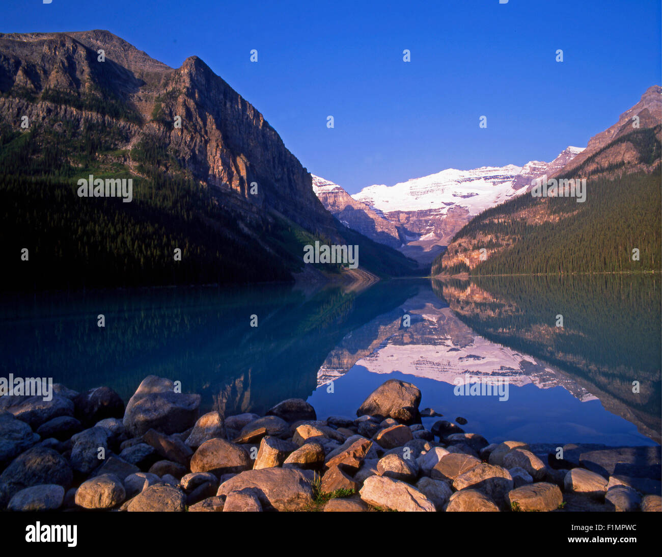 Le Canada, l'Alberta, parc national de Banff, Lake Louise Banque D'Images