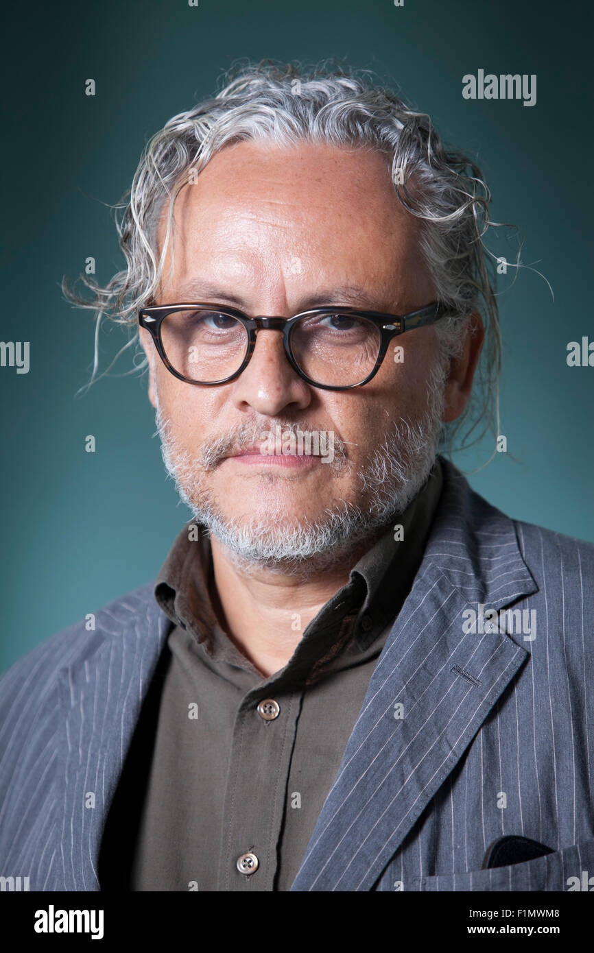 Gabriel Orozco, l'artiste mexicain, à l'Edinburgh International Book Festival 2015. Edimbourg, Ecosse. 17 août 2015 Banque D'Images