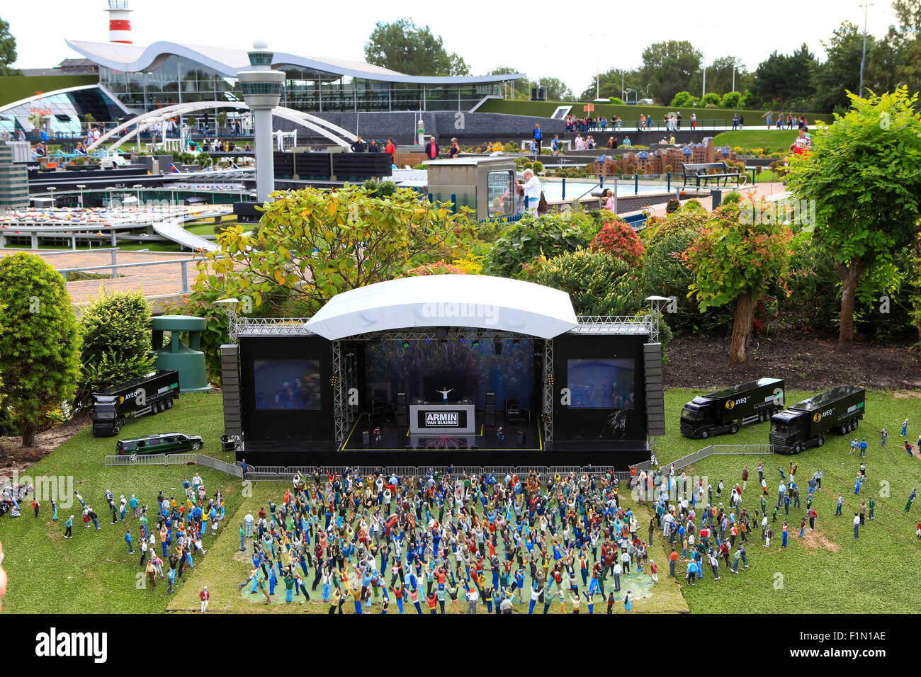 Célèbre attraction touristique et parc miniature de Madurodam, situé à La Haye, foyer d'une gamme d'échelle 1:25 répliques de modèle Banque D'Images