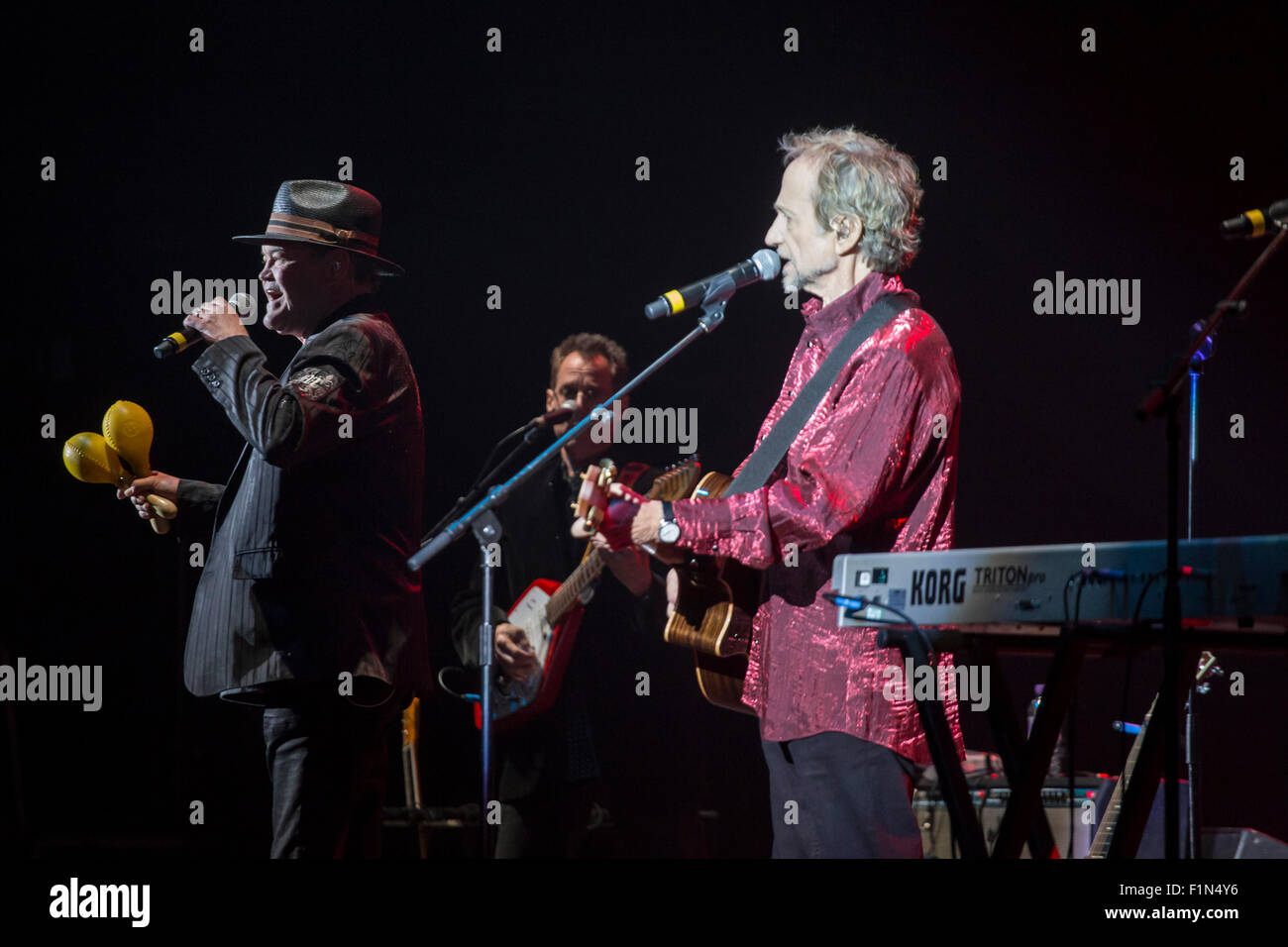 London, UK 4e Sept 2015. France Gall Live, Micky Dolenz & Peter Tork, Hammersmith Eventim Crédit : Robert Stainforth/Alamy Live News Banque D'Images