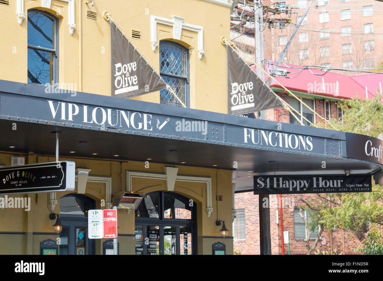 Duck & public Olive house pub dans le Devonshire Street, Surry Hills, Sydney, Australie Banque D'Images