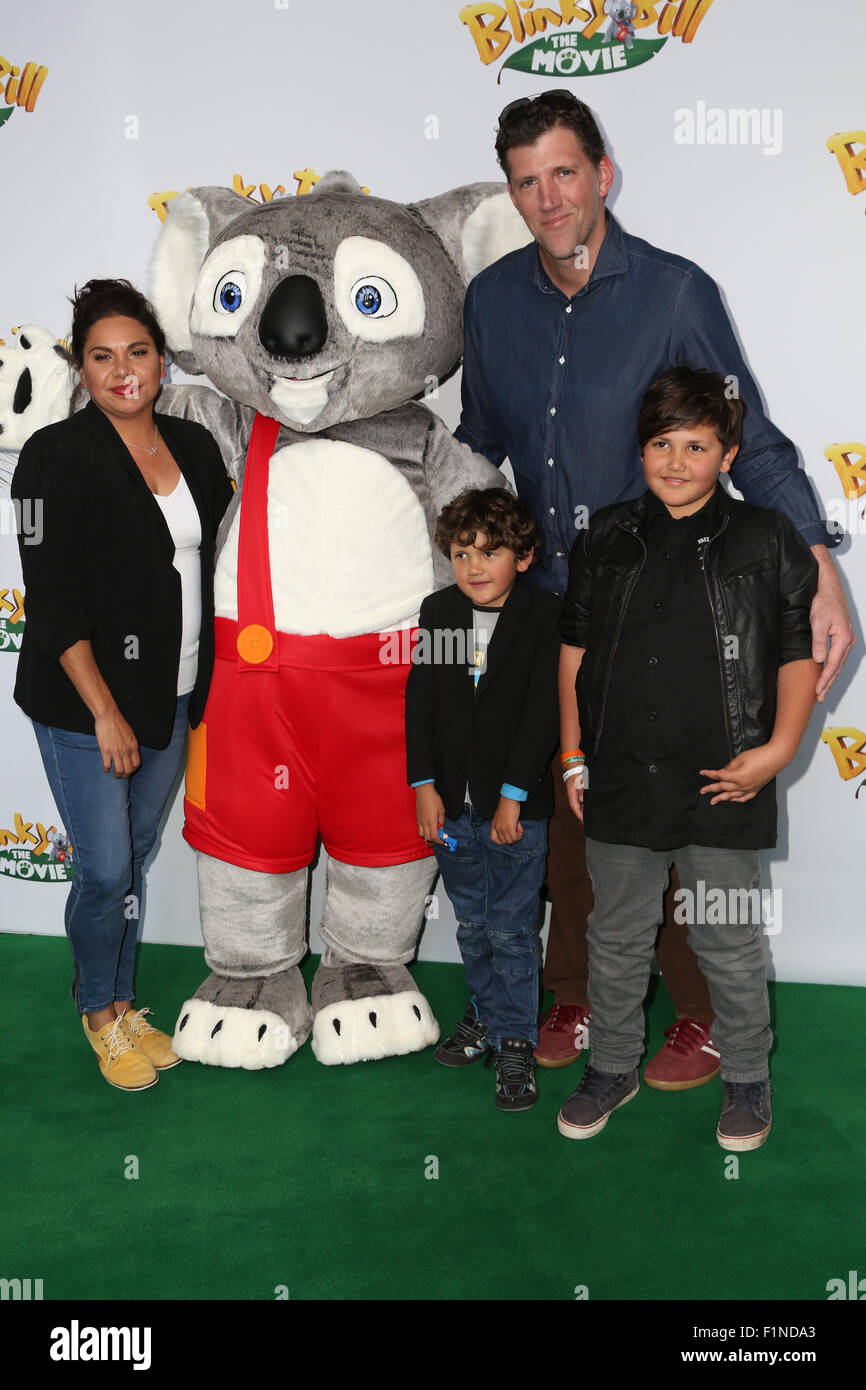 Sydney, Australie. 5 septembre 2015. Sur la photo : Deborah Mailman. Les célébrités sont arrivés sur le tapis vert au quartier de divertissement Hoyts, Moore Park pour la première mondiale de Sydney Blinky Bill. Crédit : Richard Milnes/Alamy Live News Banque D'Images