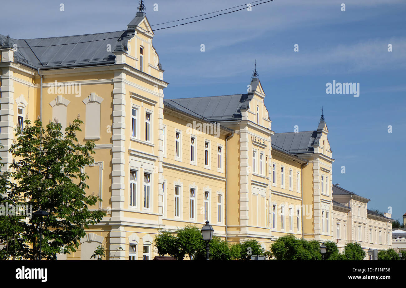 Au Kursalon, Lipik plus importante et la plus représentative des capacités en Croatie health resort est maintenant utilisée comme un hôpital. Zagreb, Croatie Banque D'Images