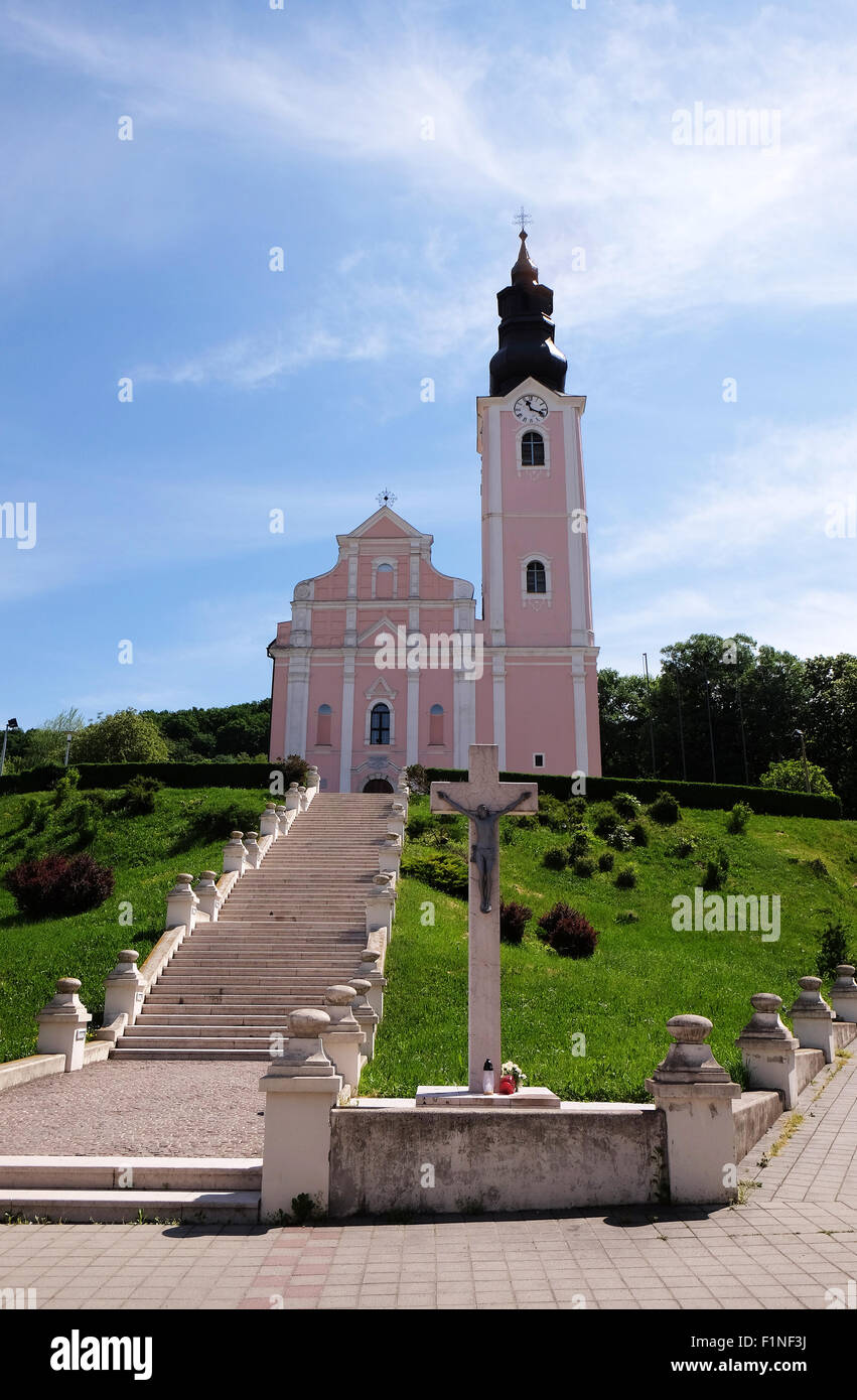 Église de l'Assomption de la Bienheureuse Vierge Marie à Pakrac, Croatie le 07 mai, 2015 Banque D'Images