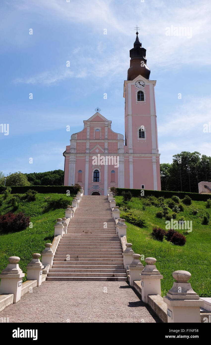 Église de l'Assomption de la Bienheureuse Vierge Marie à Pakrac, Croatie le 07 mai, 2015 Banque D'Images