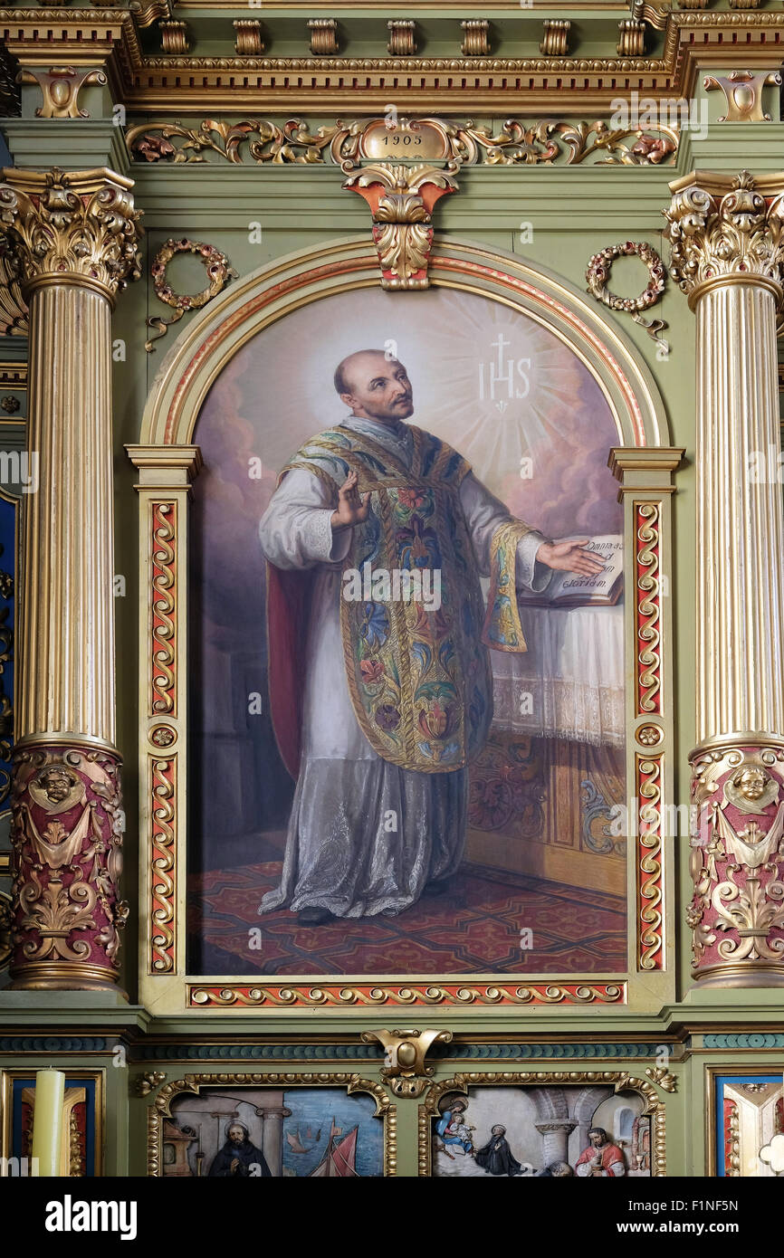 Saint Ignace de Loyola, retable de la Basilique du SacréCœur de Jésus