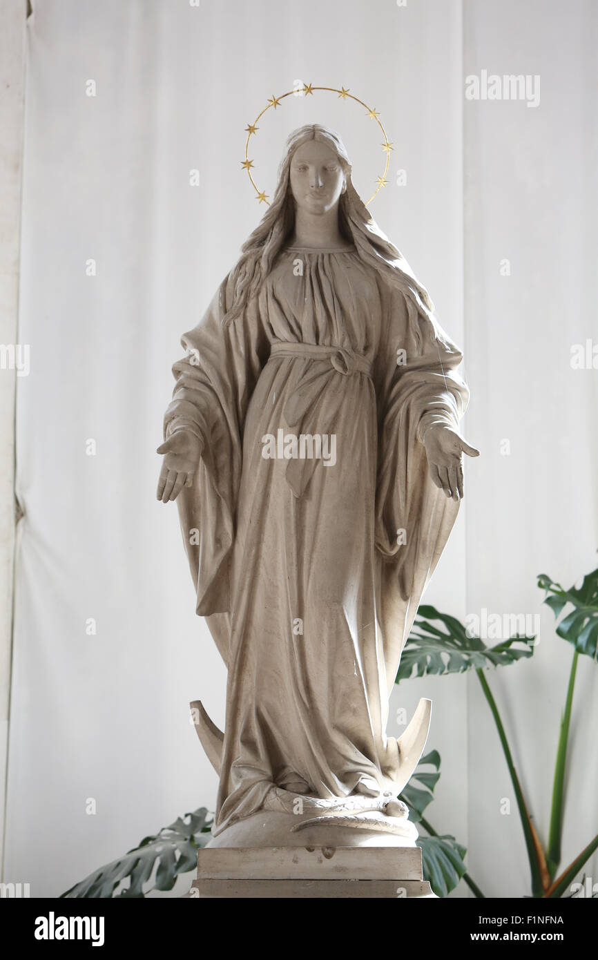 Vierge Marie Église paroissiale de l'Immaculée Conception de la Vierge Marie de Lepoglava Banque D'Images