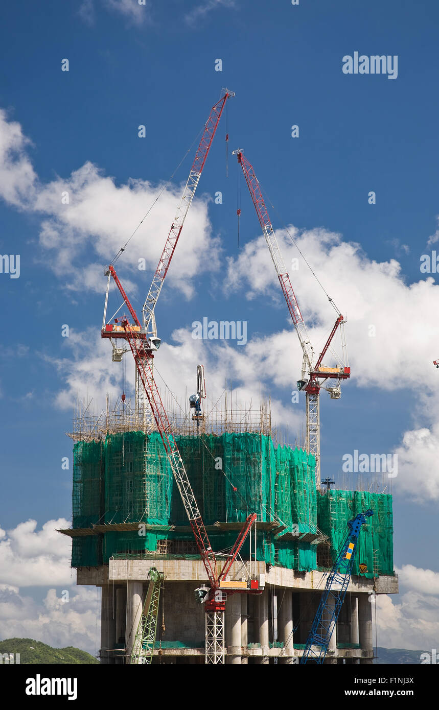 La construction du bâtiment Banque D'Images