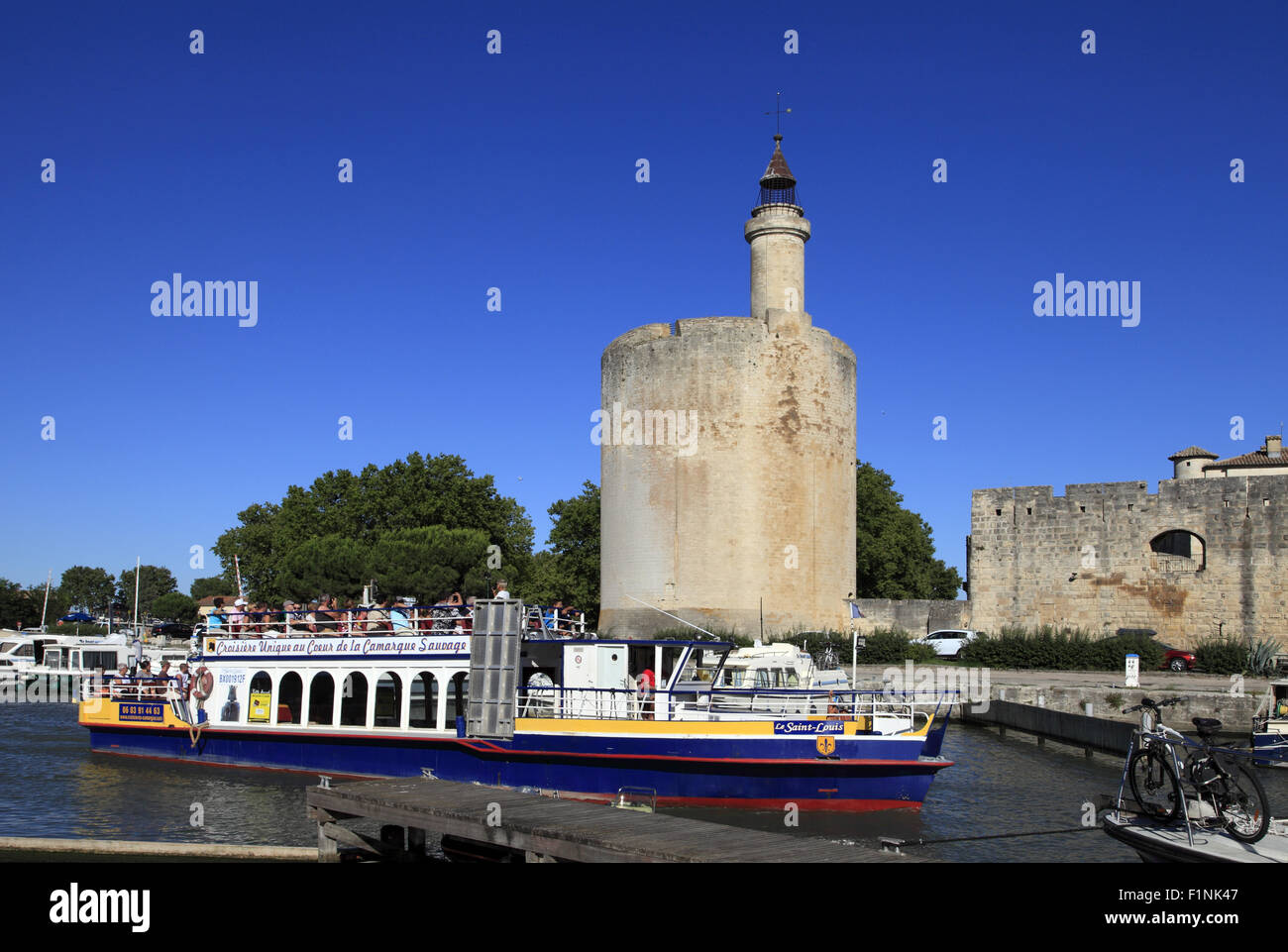 Vacances à Aigues Mortes, Gard, Languedoc-Roussillon, France Banque D'Images
