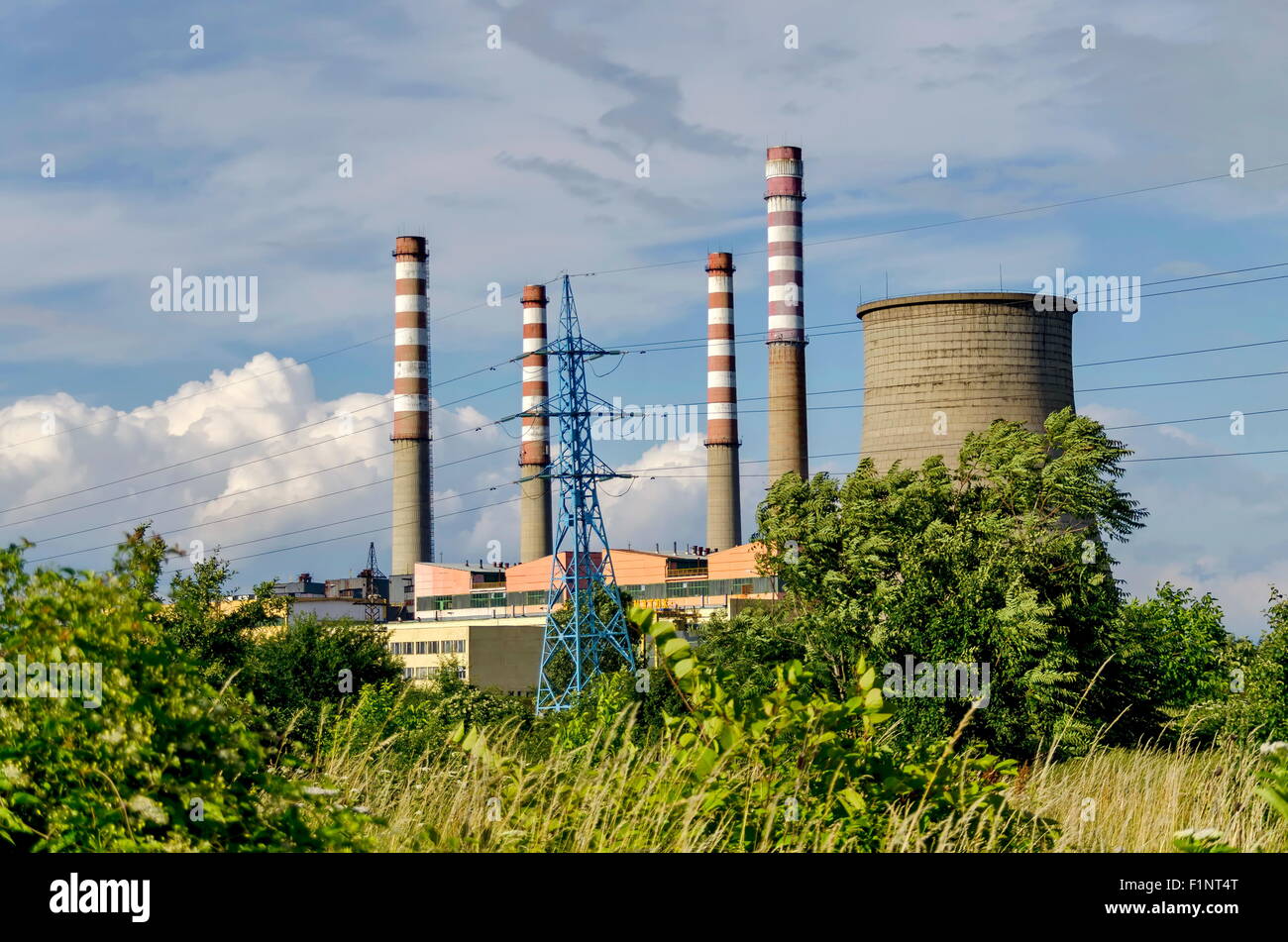 Centrale Thermoélectrique 'Sofia Iztok', Bulgarie Banque D'Images