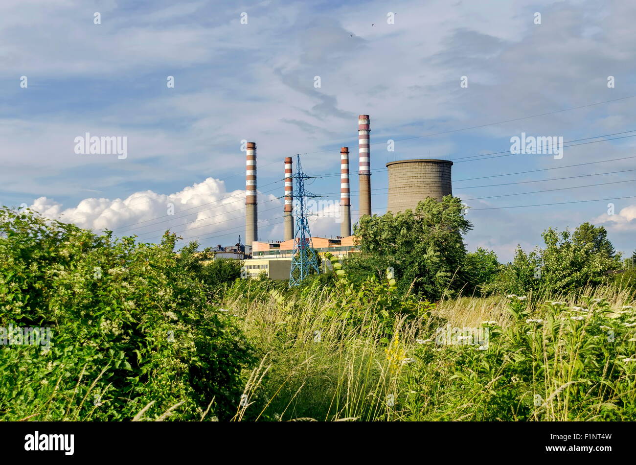 Centrale Thermoélectrique 'Sofia Iztok', Bulgarie Banque D'Images