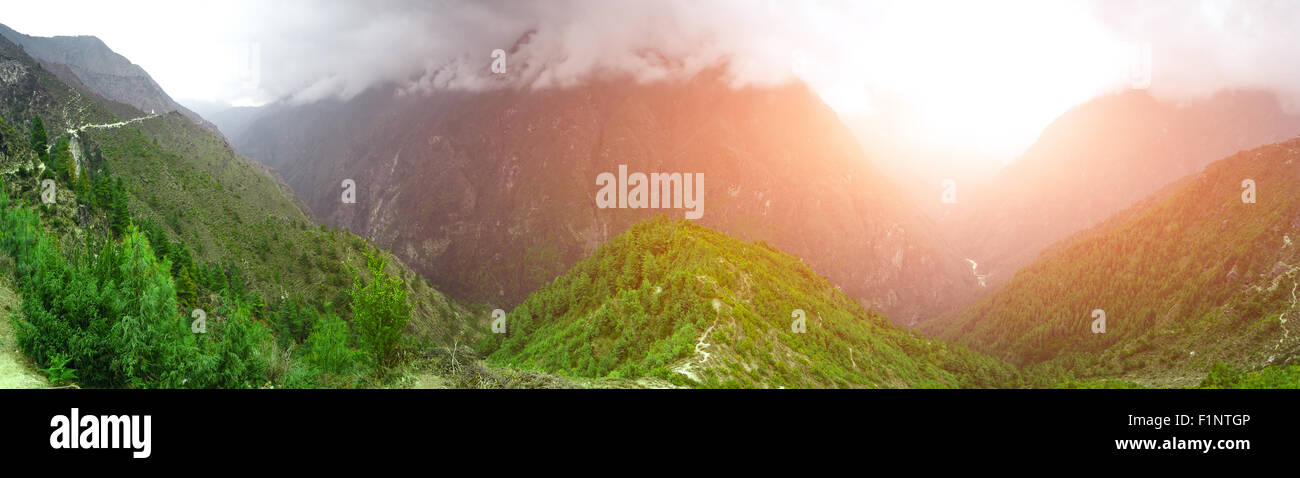 Magnifique paysage de montagne Banque D'Images Magnifique paysage de montagne Banque D'Images