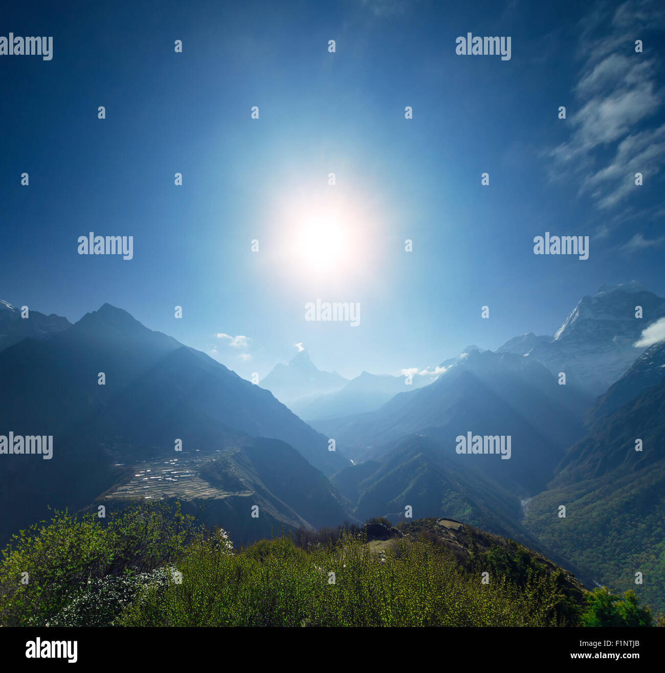 Magnifique paysage de montagne Banque D'Images Magnifique paysage de montagne Banque D'Images