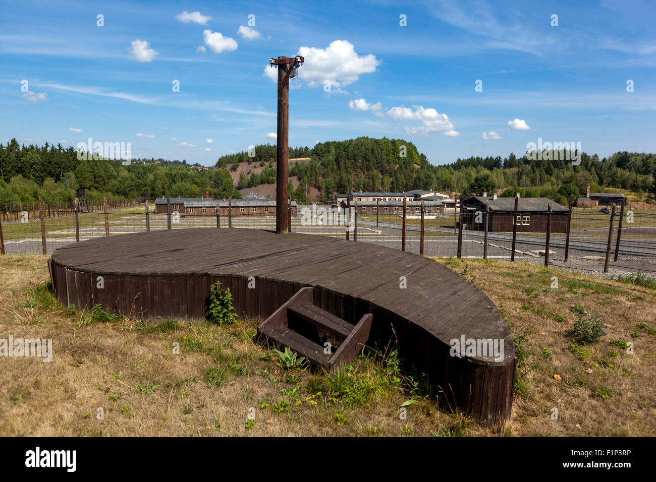 Vojna Memorial, un musée des victimes du communisme, près de Pribram, République Tchèque, Europe Banque D'Images