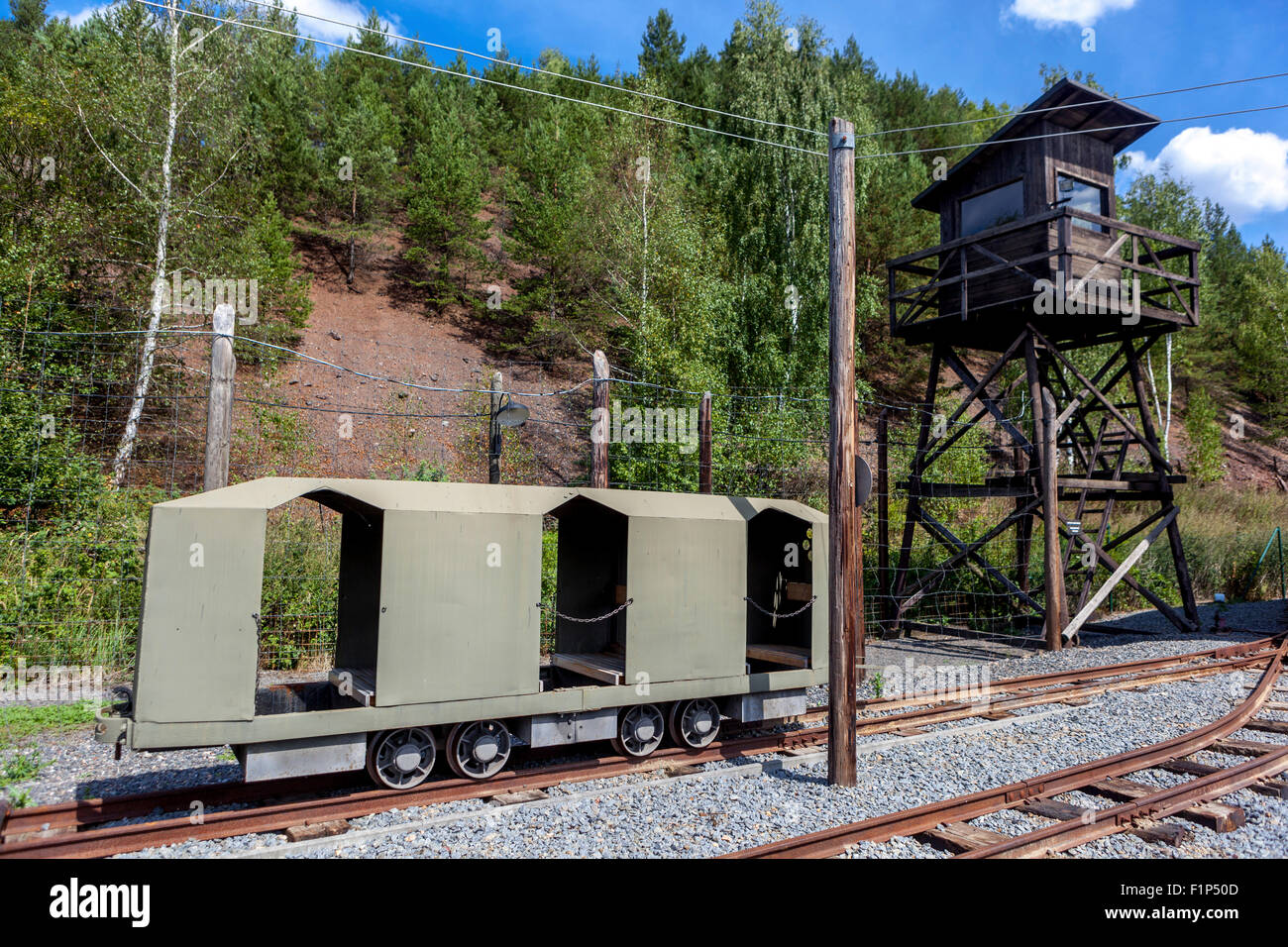 Mémorial Vojna, Musée des victimes du communisme, près de Pribram, République tchèque, Europe Tchécoslovaquie communisme Banque D'Images