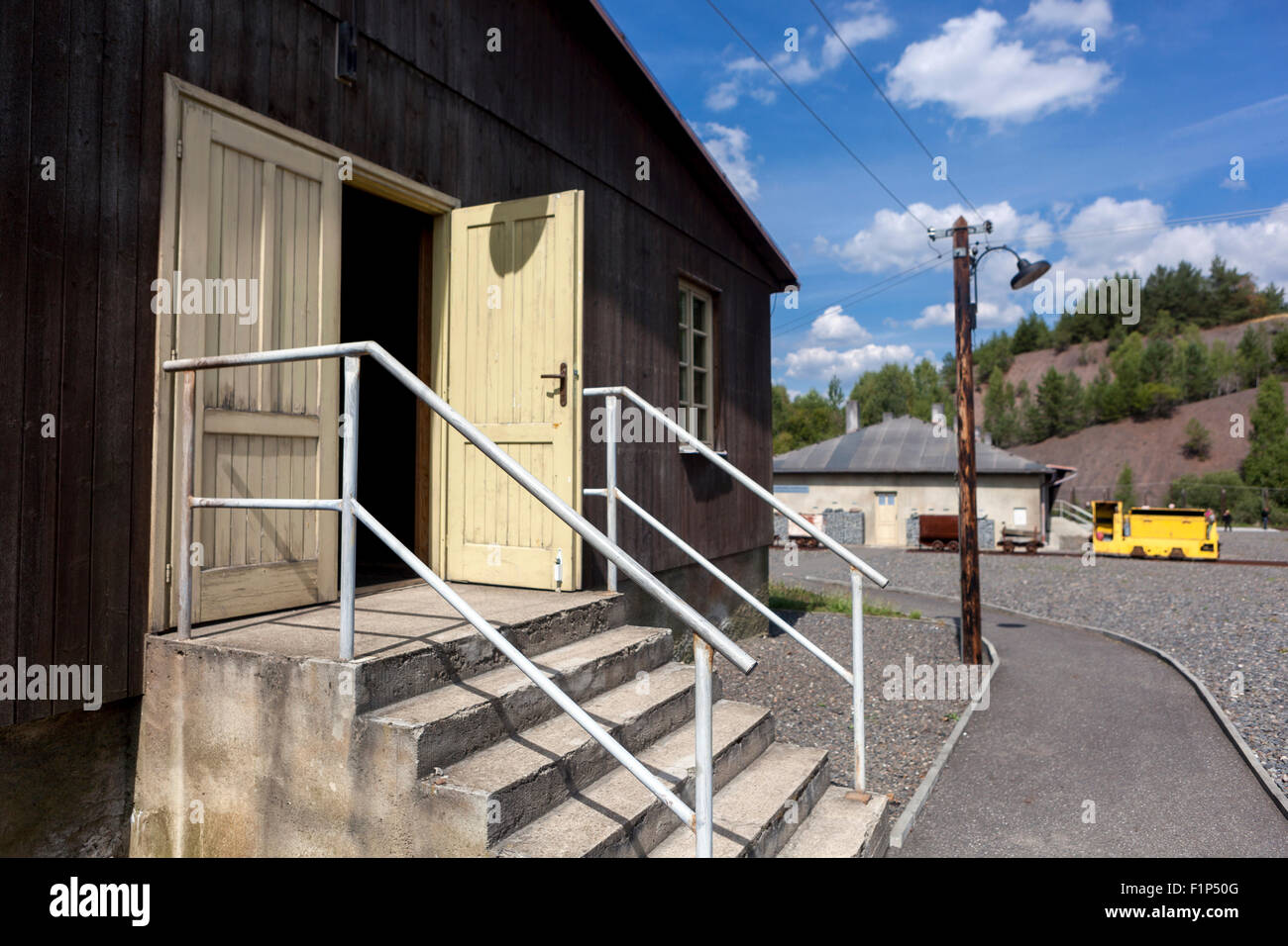Vojna Memorial, un musée des victimes du communisme, près de Pribram, République Tchèque, Europe Banque D'Images