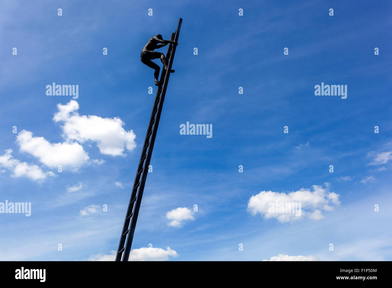 Vojna Memorial, un musée des victimes du communisme, statue, près de Pribram, République Tchèque, Europe Banque D'Images