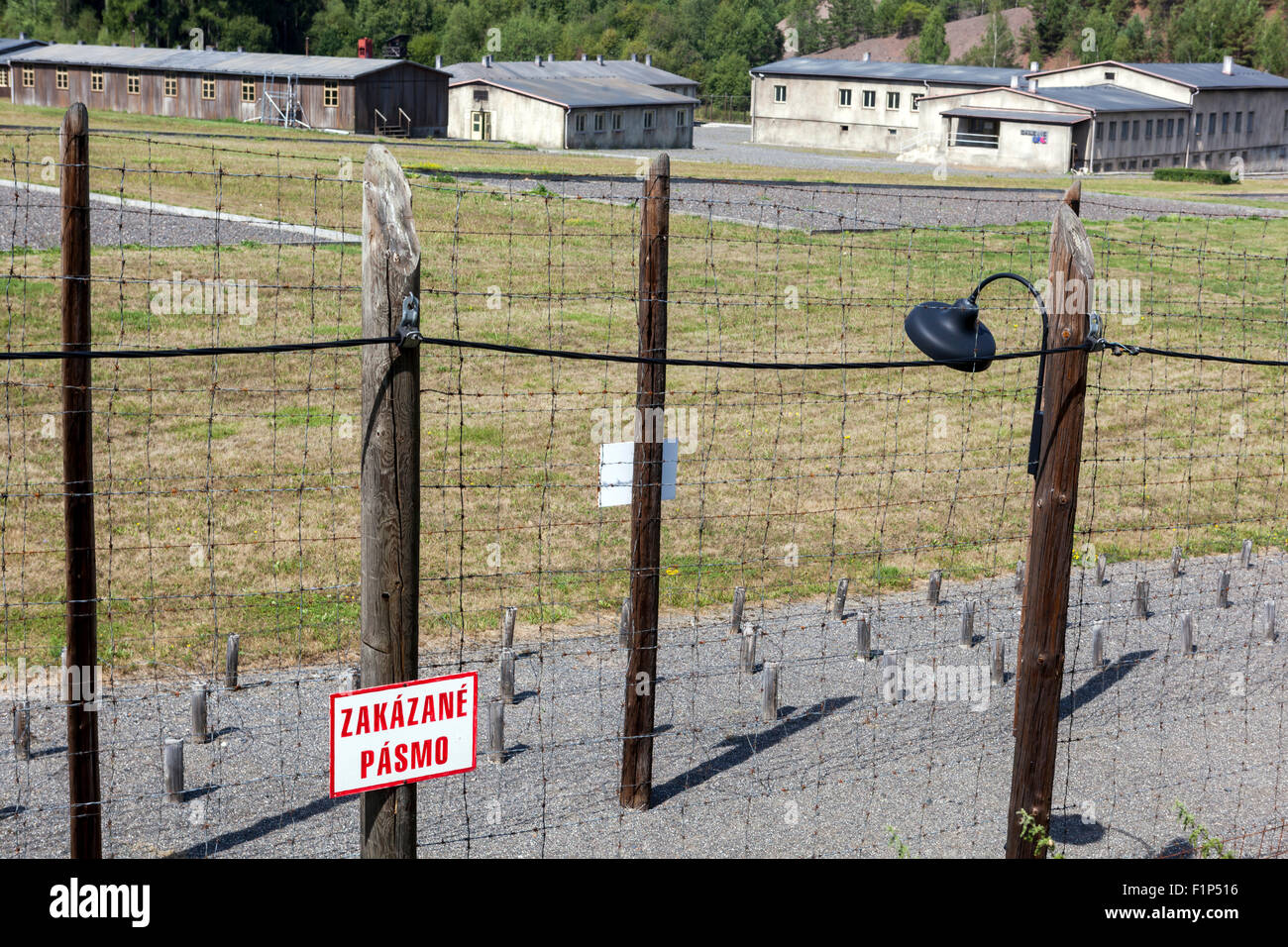 Mémorial Vojna, Musée des victimes du communisme, près de Pribram, République tchèque, Europe Tchécoslovaquie communisme Banque D'Images