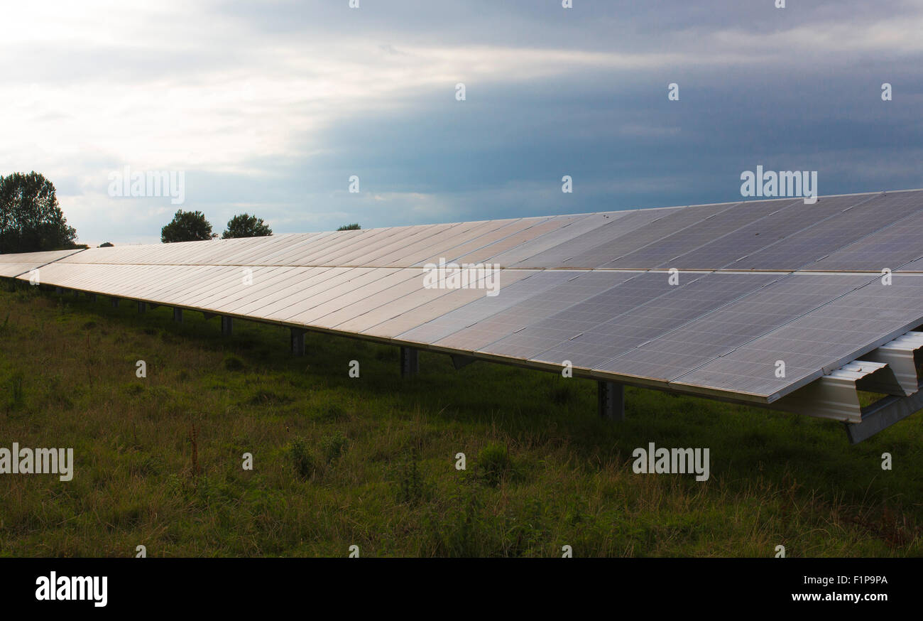 Panneaux solaire de Farrington Dorset Banque D'Images