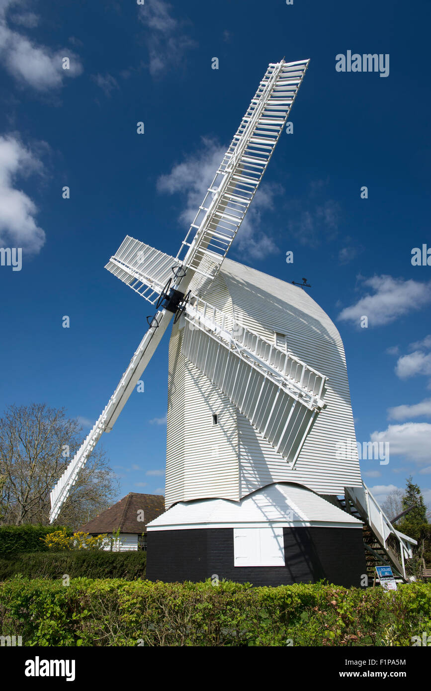 Rebecq-rognon Moulin près de Keymer, West Sussex, UK Banque D'Images