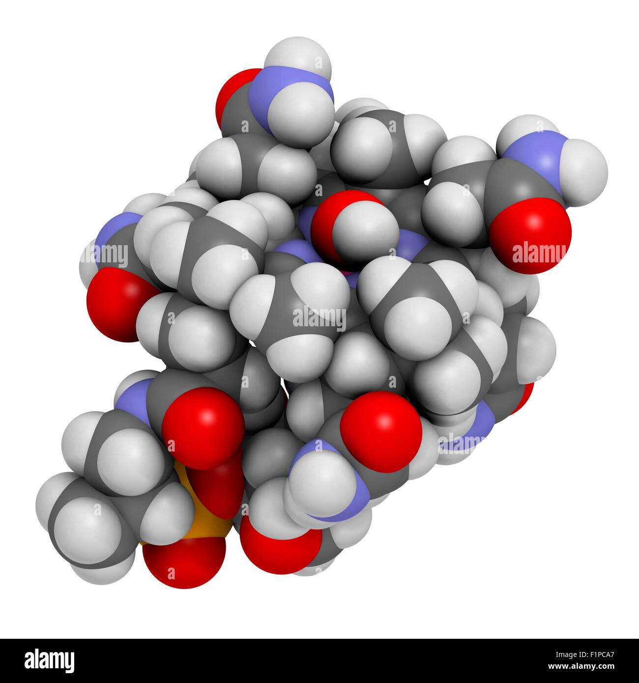 L'hydroxocobalamine molécule de vitamine B12 souvent donné dans un but thérapeutique en cas de carence en B12, mais aussi pour traiter l'empoisonnement au cyanure Banque D'Images