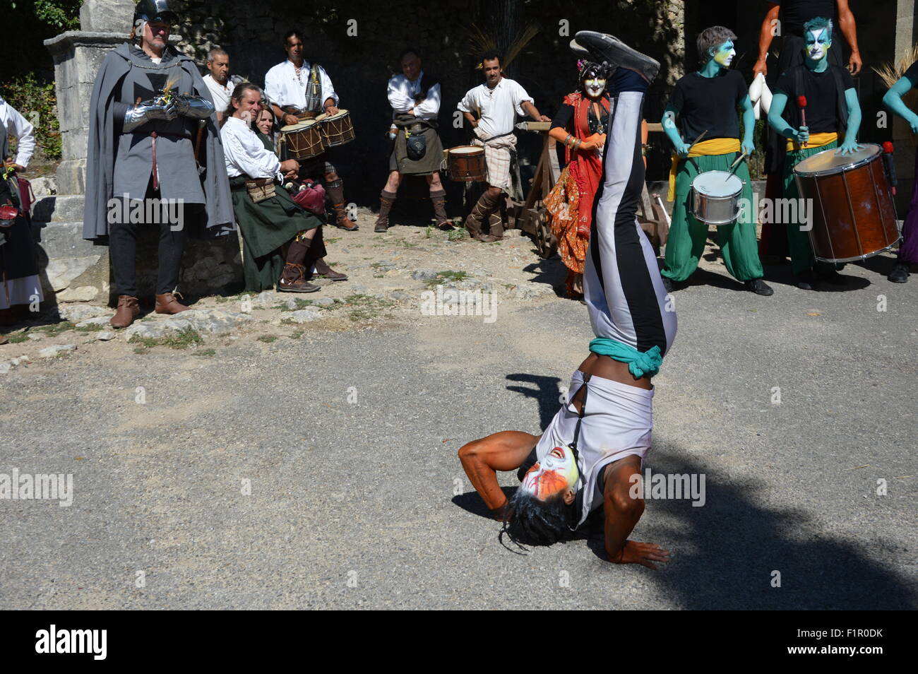 Fête médiévale dans le sud de la France,l'âge moyen Banque D'Images