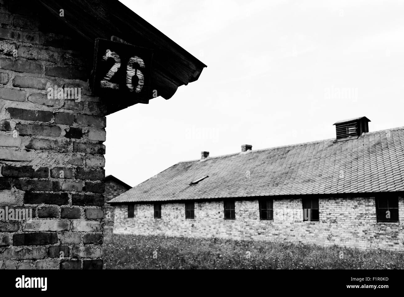 En Pologne, le camp de Birkenau Banque D'Images