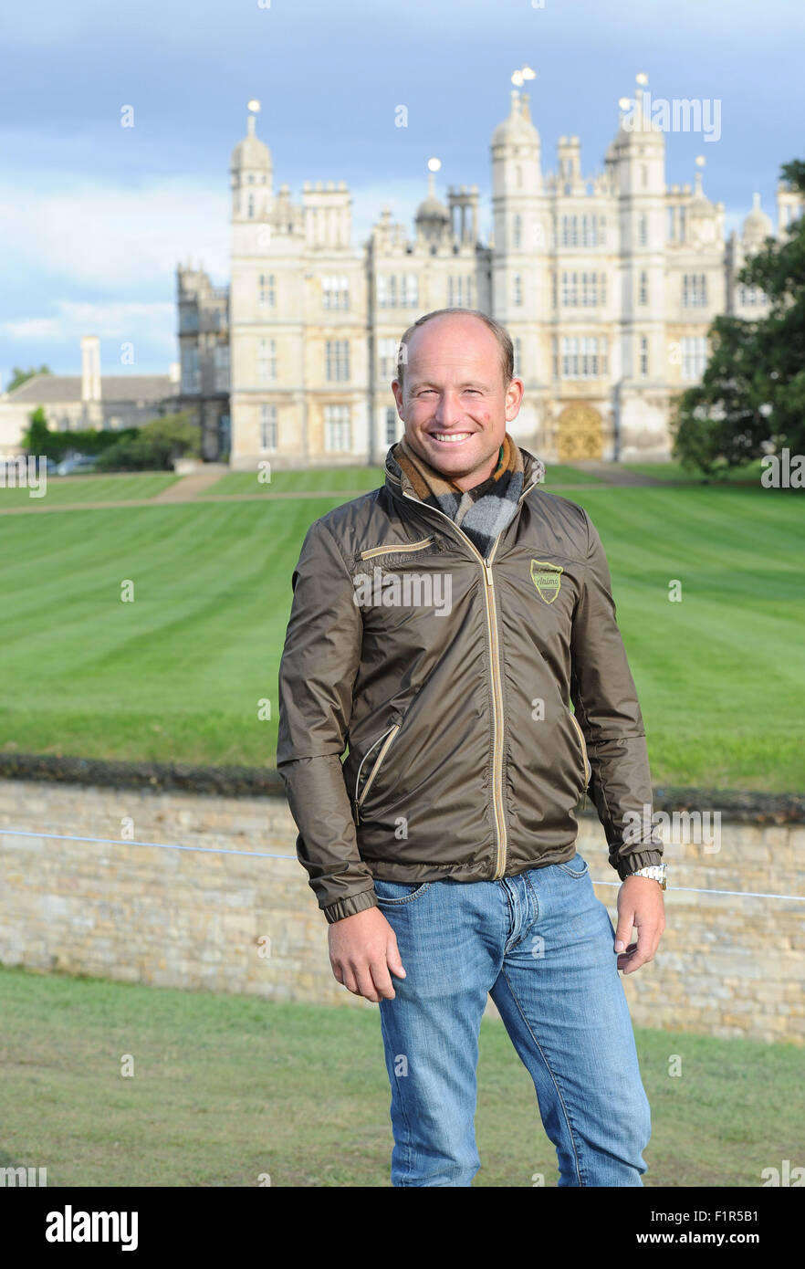 Stamford, au Royaume-Uni. 5 Septembre, 2015. Land Rover Burghley Horse Trials 2015 Stamford, Angleterre. Leader mondial après la phase de cross-country Michael Jung (GER) équitation La Biosthetique-Sam FBW Crédit : Julie Priestley/Alamy Live News Banque D'Images