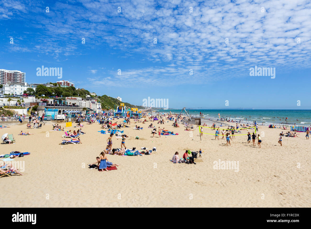 La plage de Bournemouth, Dorset, England, UK Banque D'Images
