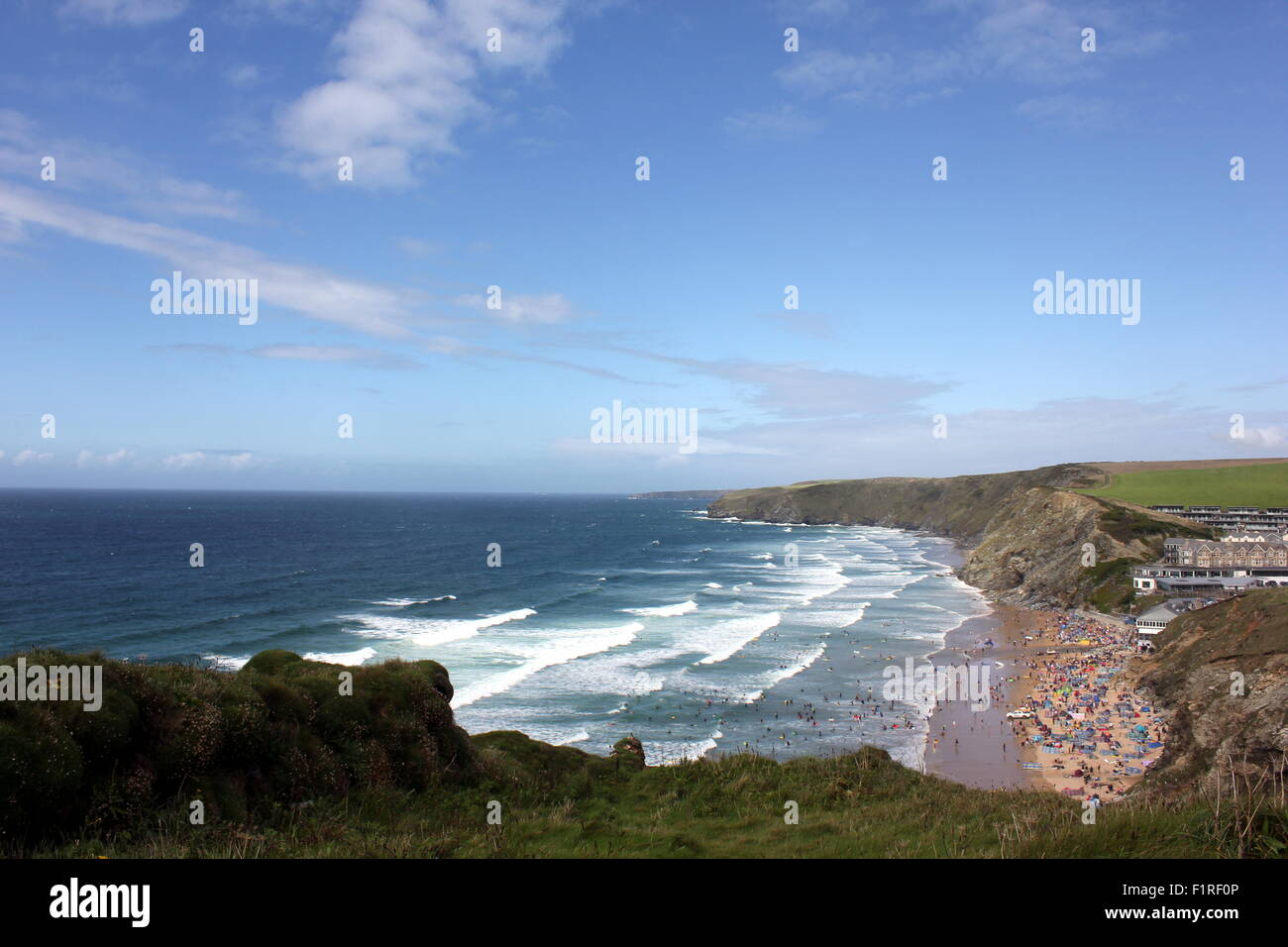 Baie de Watergate, Newquay, Cornwall, Angleterre Banque D'Images