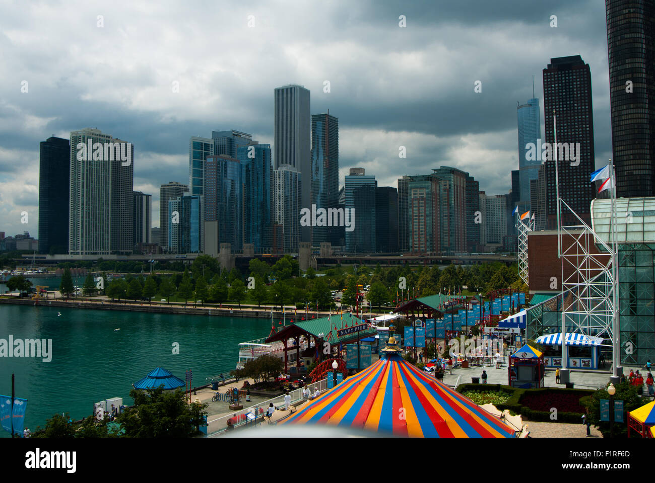 Le Navy Pier à Chicago en Illinois Banque D'Images