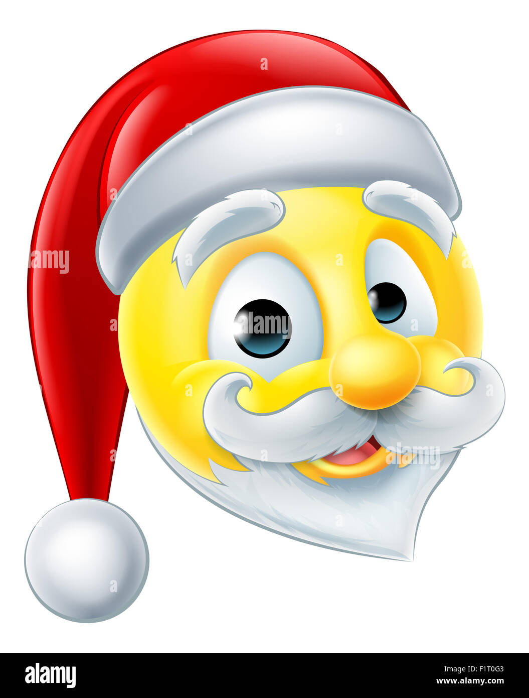 Un Joyeux Noel Pere Noel Emoticones Emoji Photo Stock Alamy