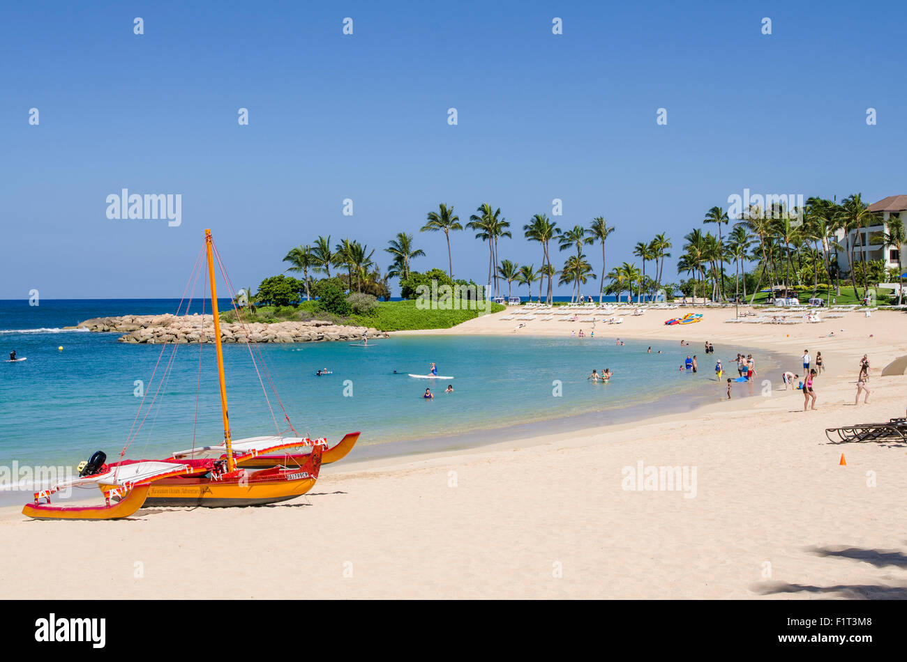 Ko Olina Beach, côte ouest, Oahu, Hawaii, United States of America, Pacifique Banque D'Images