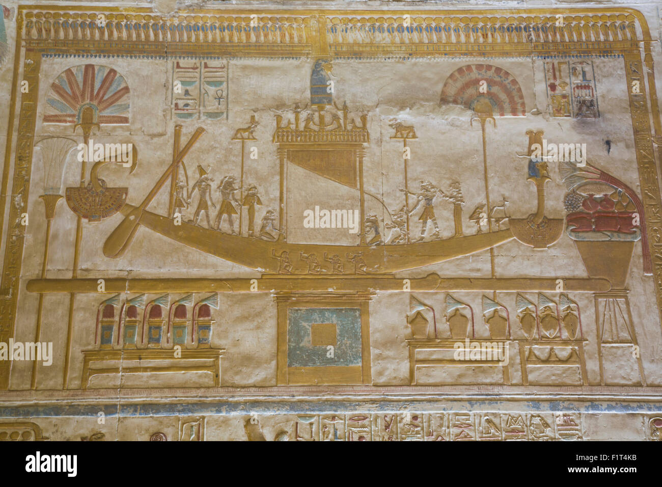Egyptian Relief Boat Banque De Photographies Et D images Haute 