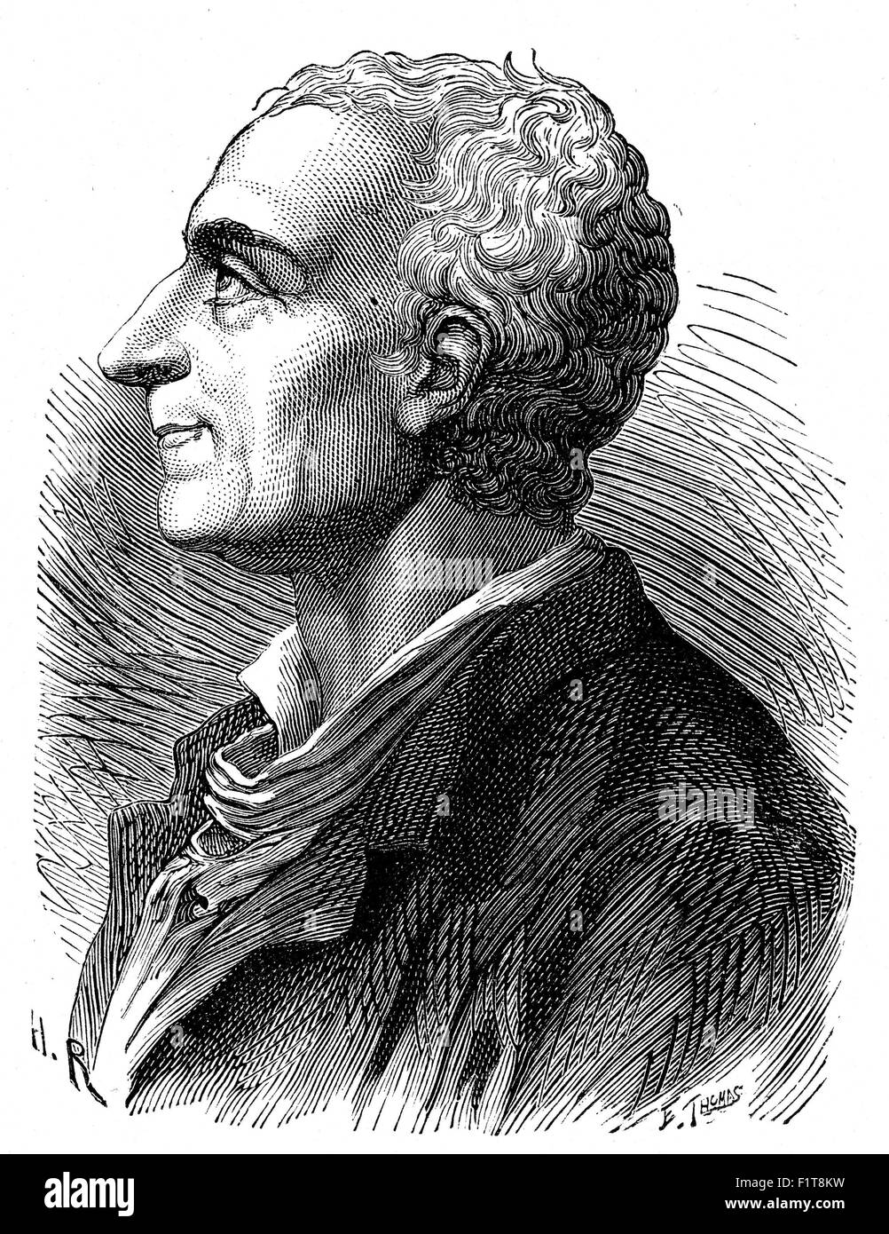 CHARLES-LOUIS Montesquieu (1689-1755) philosophe politique français Banque D'Images