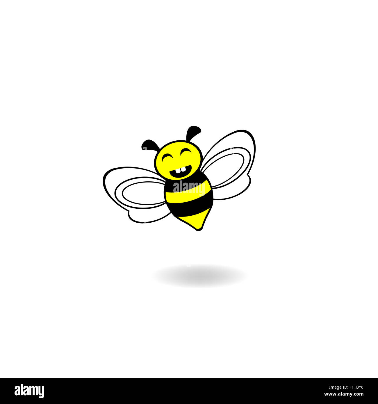 L'icône de l'abeille abeille,dessin,cartoon Banque D'Images