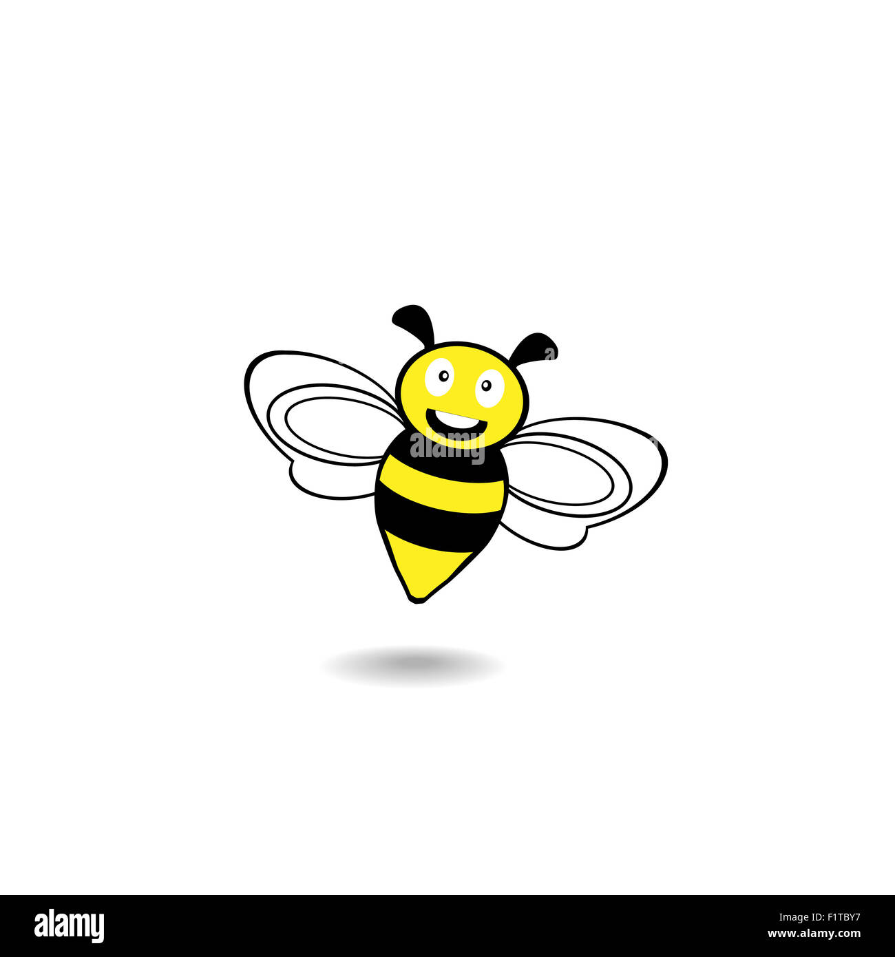 L'icône de l'abeille abeille,dessin,cartoon Banque D'Images