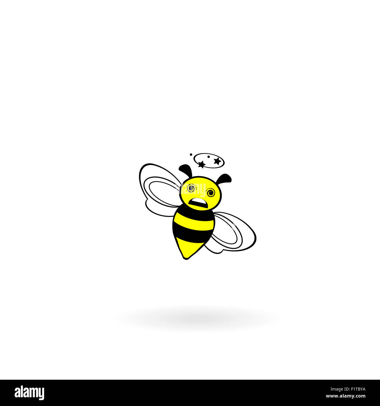 L'icône de l'abeille abeille,dessin,cartoon Banque D'Images