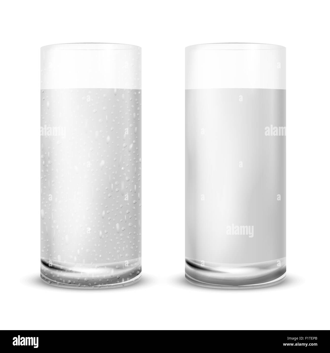 verre à eau Illustration de Vecteur