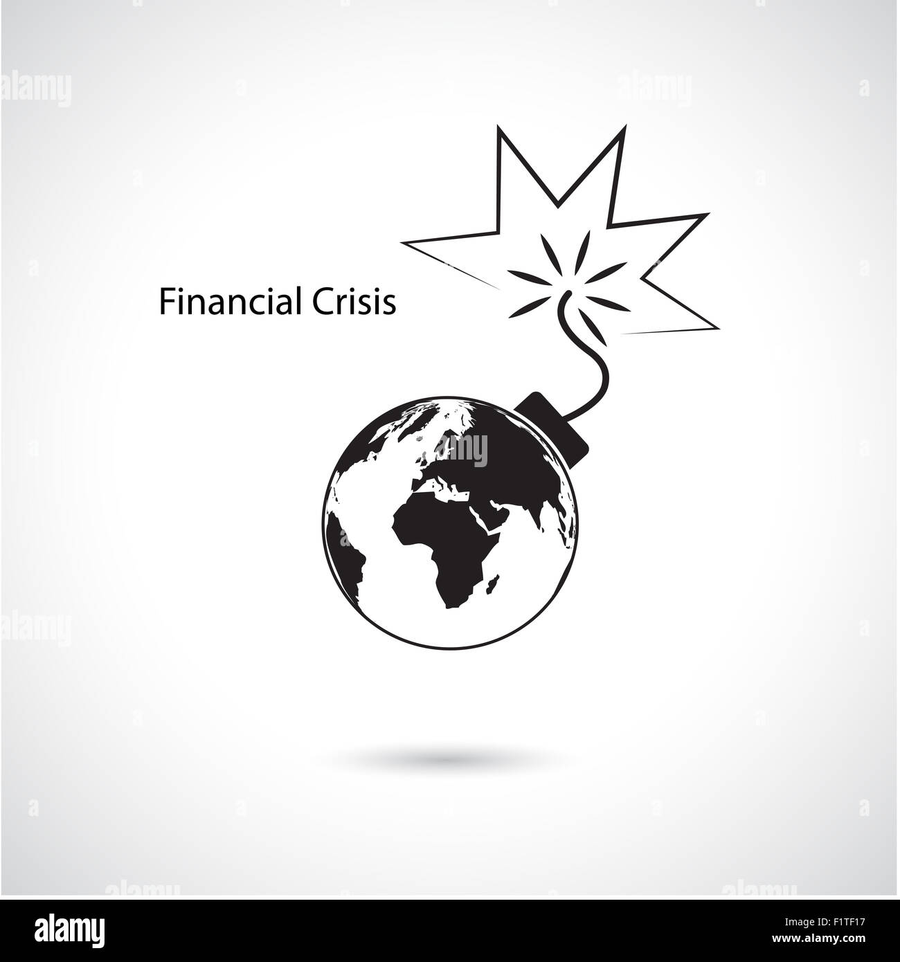 La crise économique et financière mondiale, Global business concept. Banque D'Images